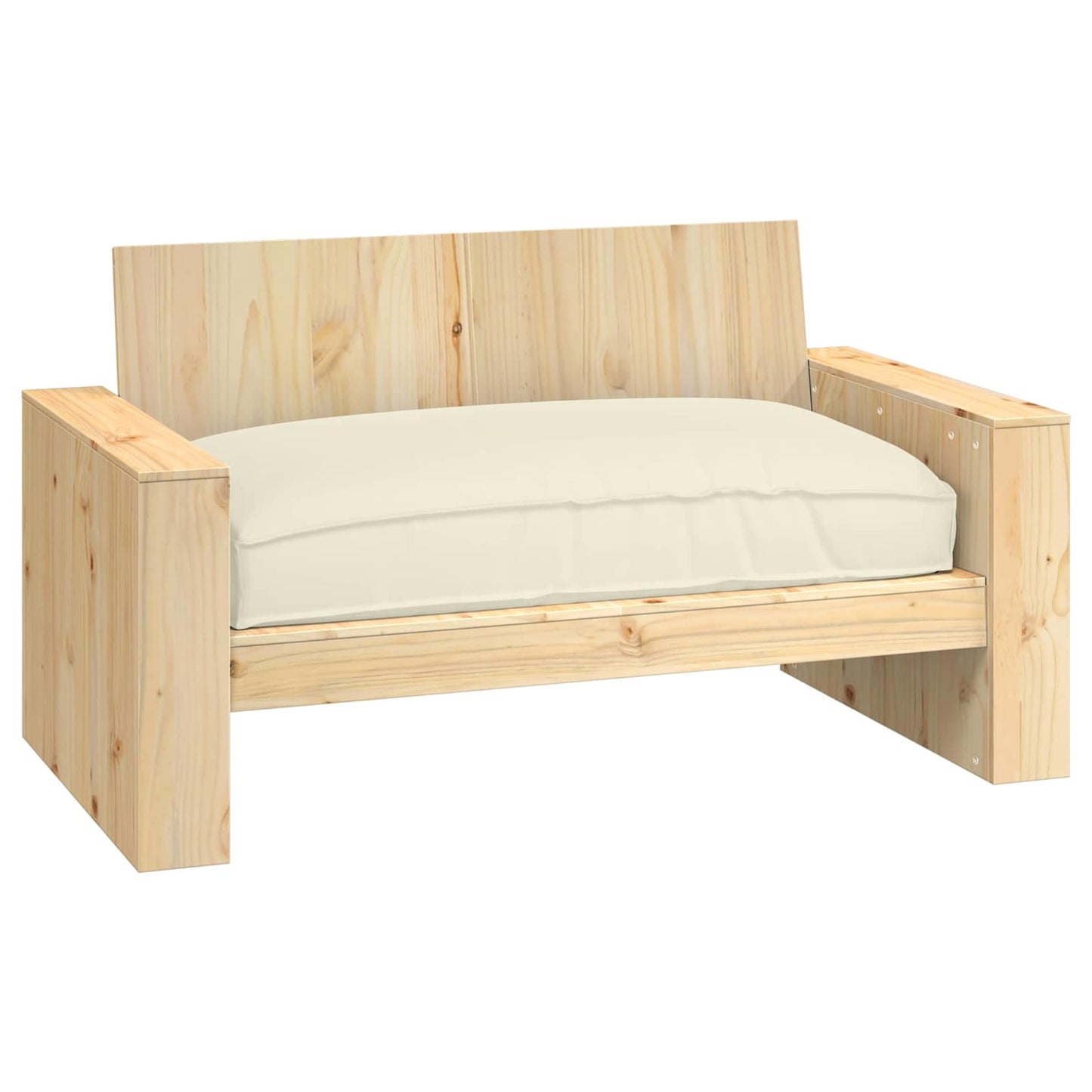 Cuscino Crema 120 x 80 x 12 cm Tessuto Oxford