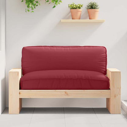 Cuscino Rosso Vino 120 x 80 x 12 cm Tessuto Oxford