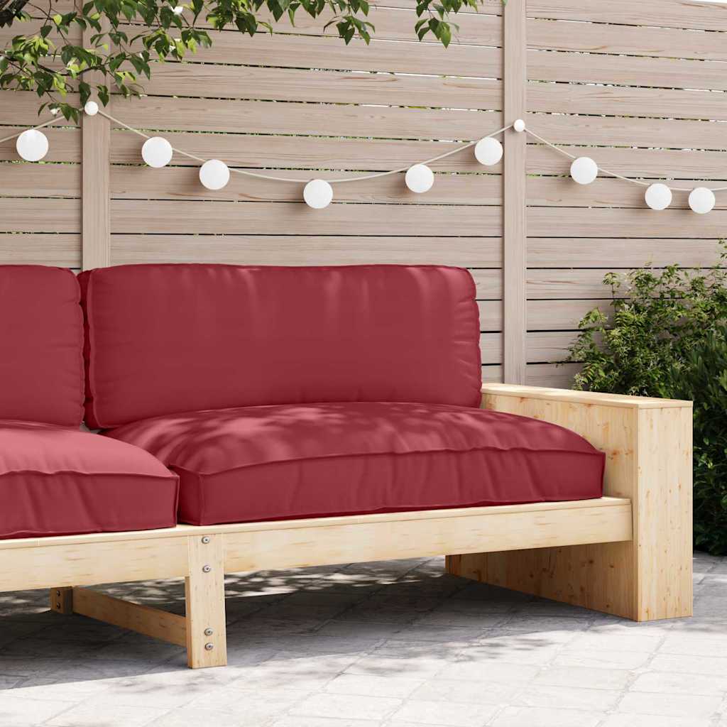 Cuscino Rosso Vino 120 x 80 x 12 cm Tessuto Oxford