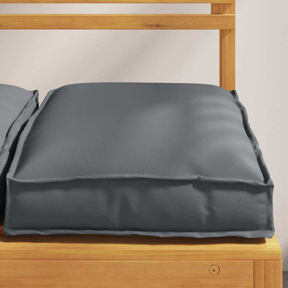 Cuscino 2 pcs Antracite 40 x 40 x 8 cm Tessuto Oxford