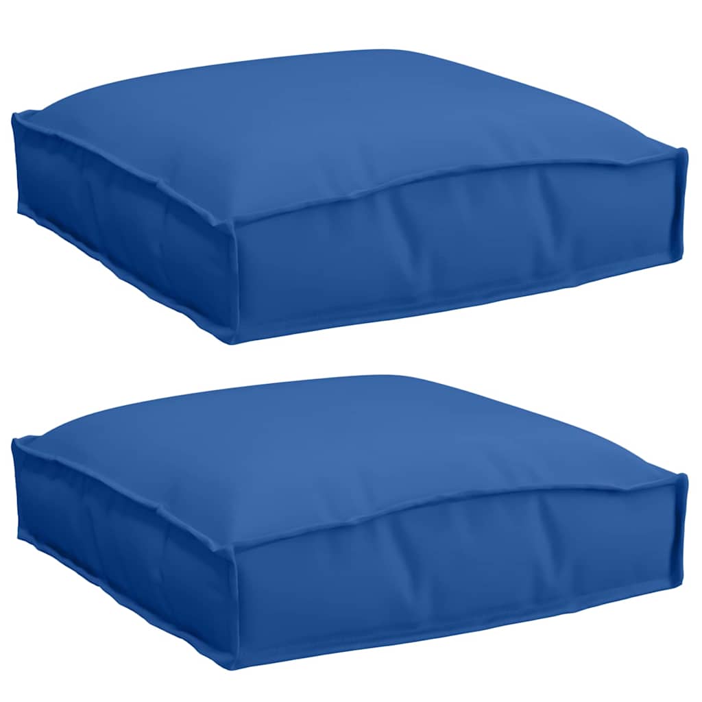 Cuscino 2 pcs Blu Reale 40 x 40 x 8 cm Tessuto Oxford