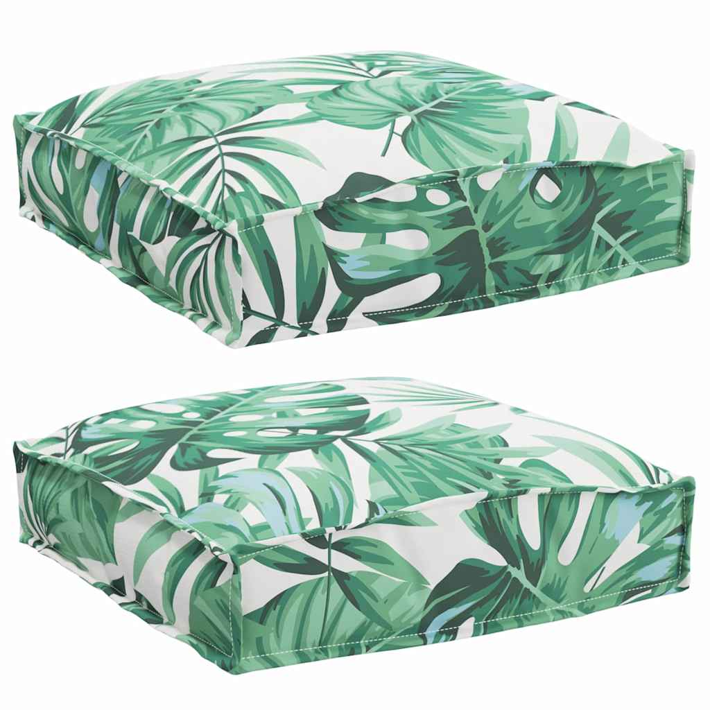 Cuscino 2 pcs Motivo Foglia 40 x 40 x 8 cm Tessuto Oxford