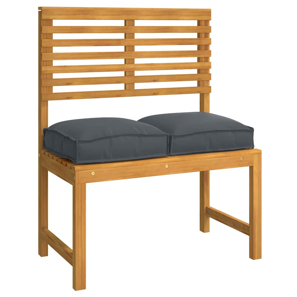 Cuscino 4 pcs Antracite 40 x 40 x 8 cm Tessuto Oxford