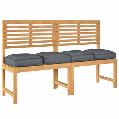 Cuscino 4 pcs Antracite 40 x 40 x 8 cm Tessuto Oxford