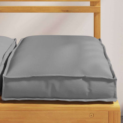 Cuscino 4 pcs Grigio 40 x 40 x 8 cm Tessuto Oxford