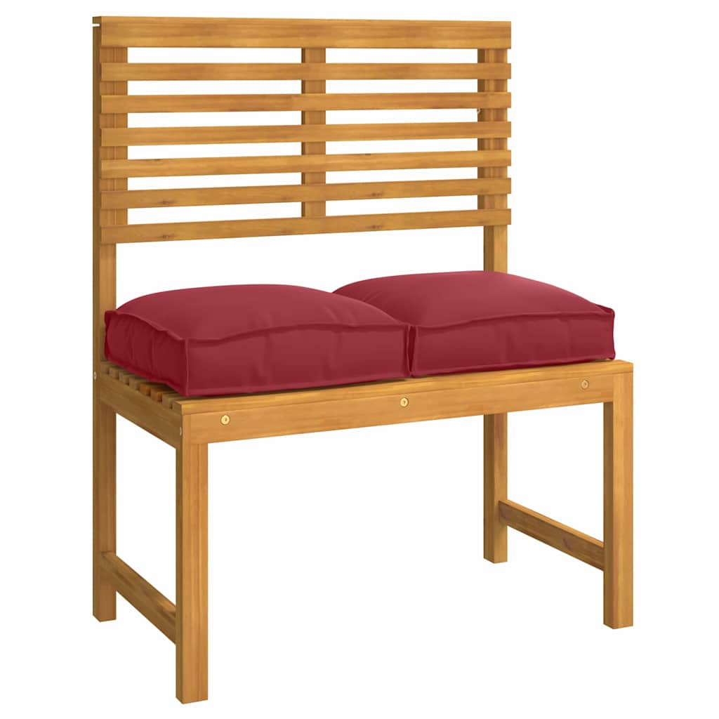 Cuscino 4 pcs Rosso Vino 40 x 40 x 8 cm Tessuto Oxford