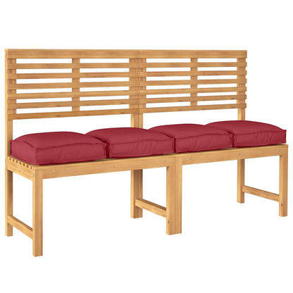 Cuscino 4 pcs Rosso Vino 40 x 40 x 8 cm Tessuto Oxford