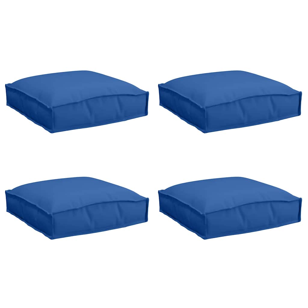 Cuscino 4 pcs Blu Reale 40 x 40 x 8 cm Tessuto Oxford