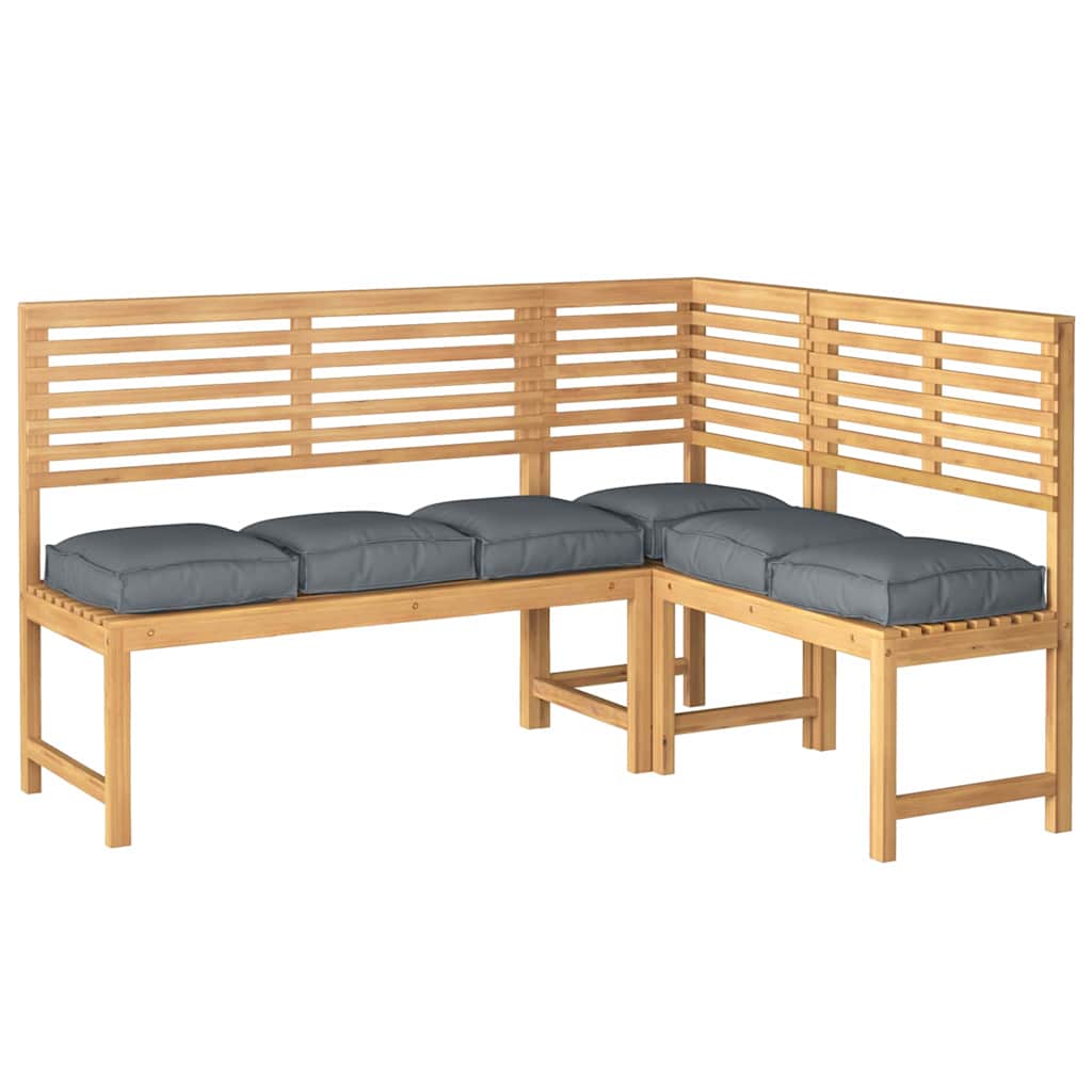 Cuscino 6 pcs Antracite 40 x 40 x 8 cm Tessuto Oxford