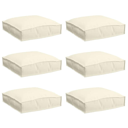Cuscino 6 pcs Crema 40 x 40 x 8 cm Tessuto Oxford