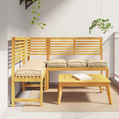 Cuscino 6 pcs Beige 40 x 40 x 8 cm Tessuto Oxford