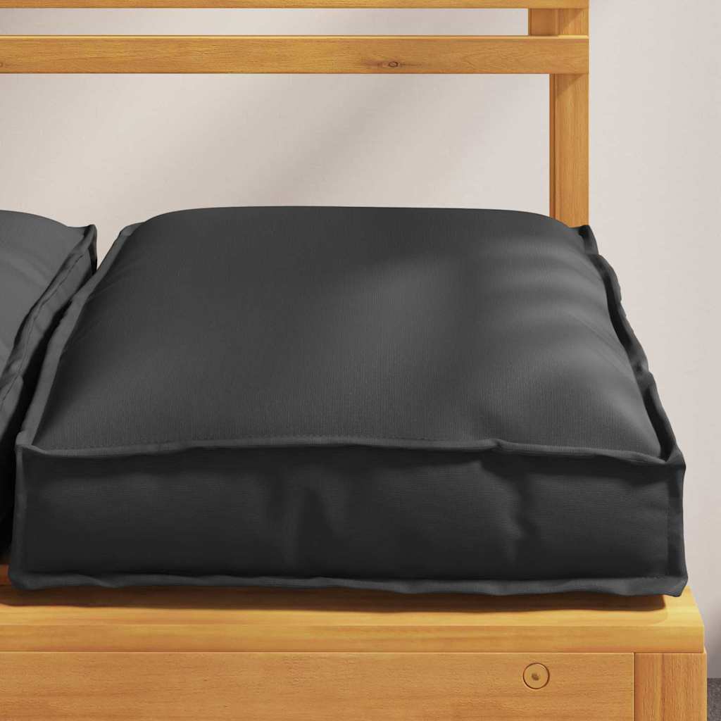 Cuscino 6 pcs Nero 40 x 40 x 8 cm Tessuto Oxford