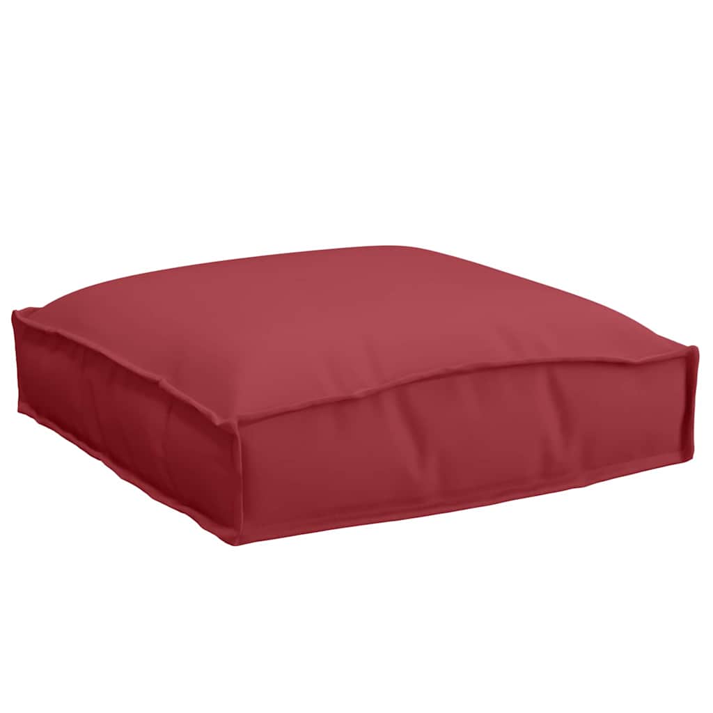 Cuscino 6 pcs Rosso Vino 40 x 40 x 8 cm Tessuto Oxford