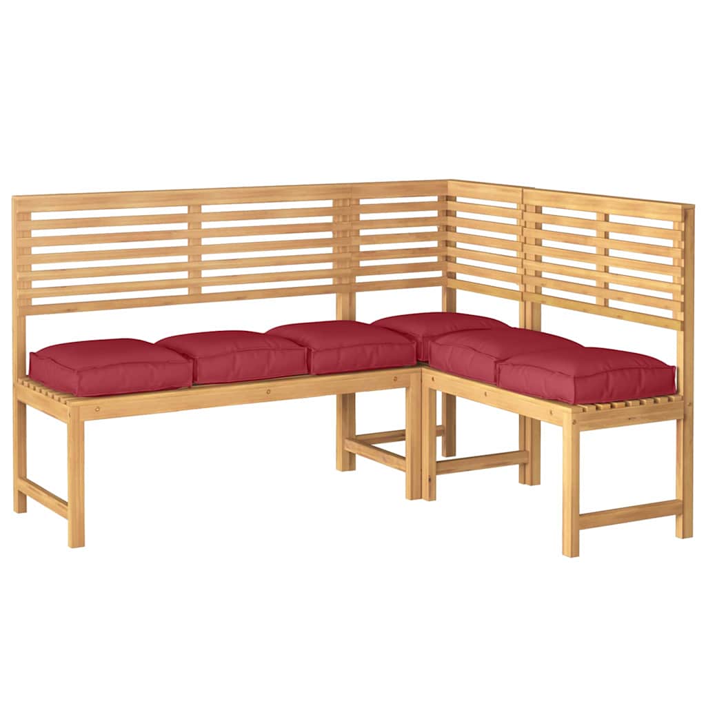 Cuscino 6 pcs Rosso Vino 40 x 40 x 8 cm Tessuto Oxford