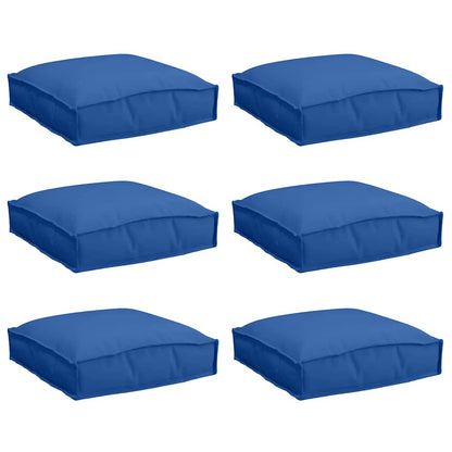 Cuscino 6 pcs Blu Reale 40 x 40 x 8 cm Tessuto Oxford