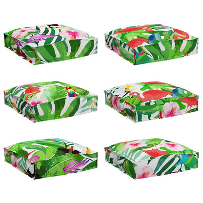 Cuscino 6 pcs Multicolore 40 x 40 x 8 cm Tessuto Oxford