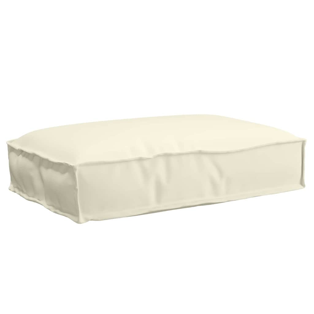 Cuscino Crema 60 x 40 x 8 cm Tessuto Oxford