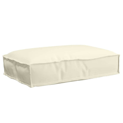 Cuscino Crema 60 x 40 x 8 cm Tessuto Oxford