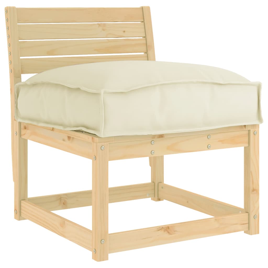 Cuscino Crema 60 x 40 x 8 cm Tessuto Oxford
