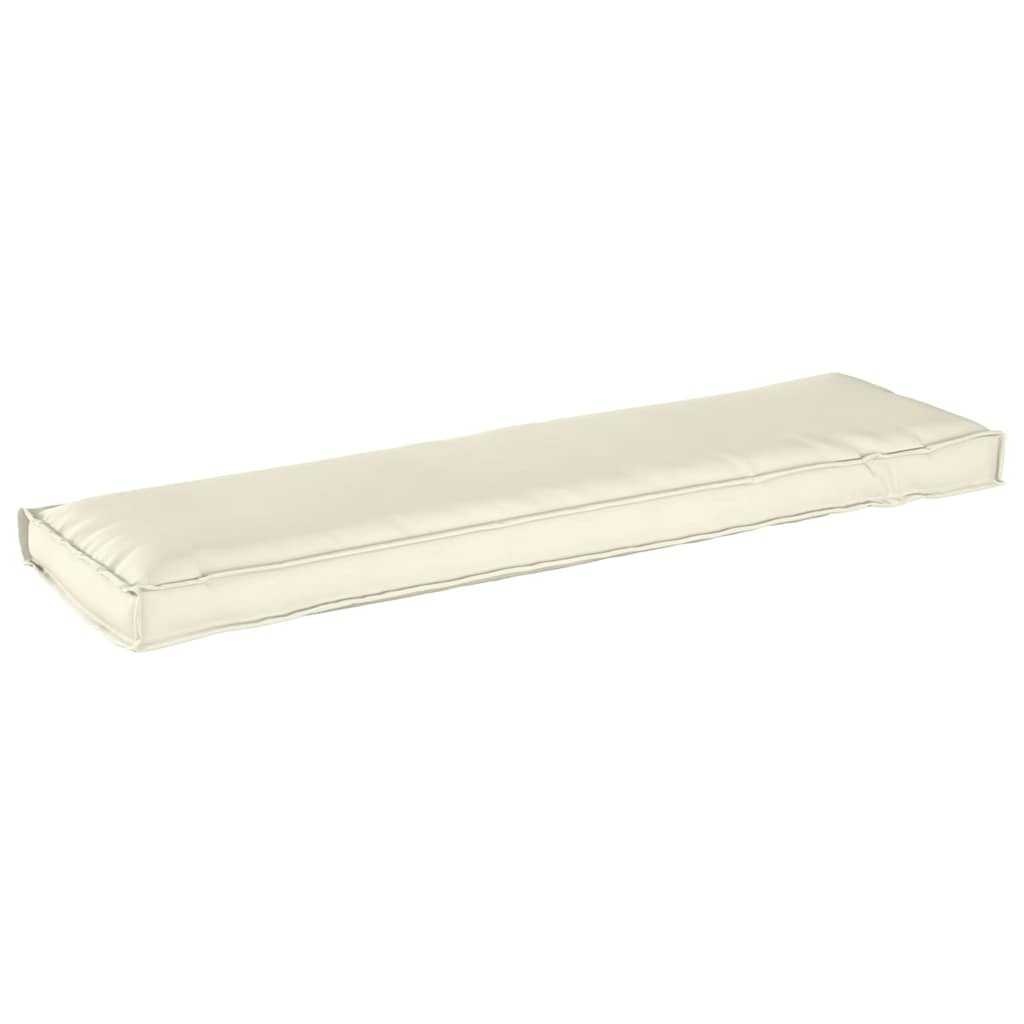 Cuscino Crema 140 x 40 x 8 cm Tessuto Oxford