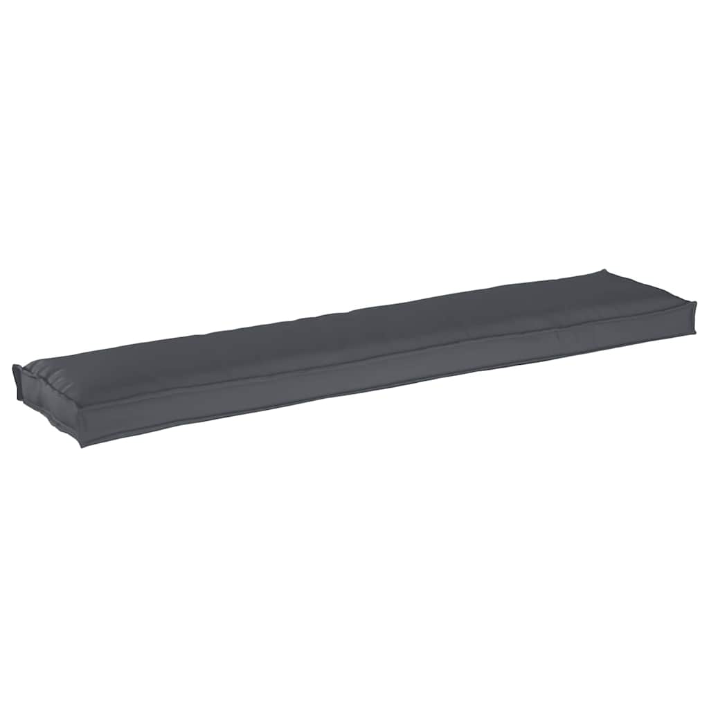 Cuscino per pallet Antracite 180 x 40 x 8 cm Tessuto Oxford