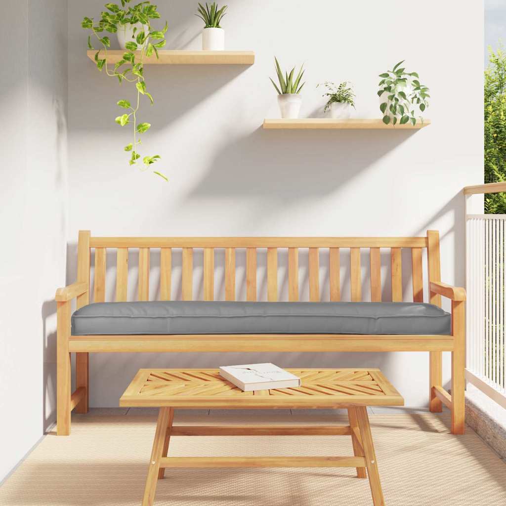 Cuscino per pallet Grigio 180 x 40 x 8 cm Tessuto Oxford
