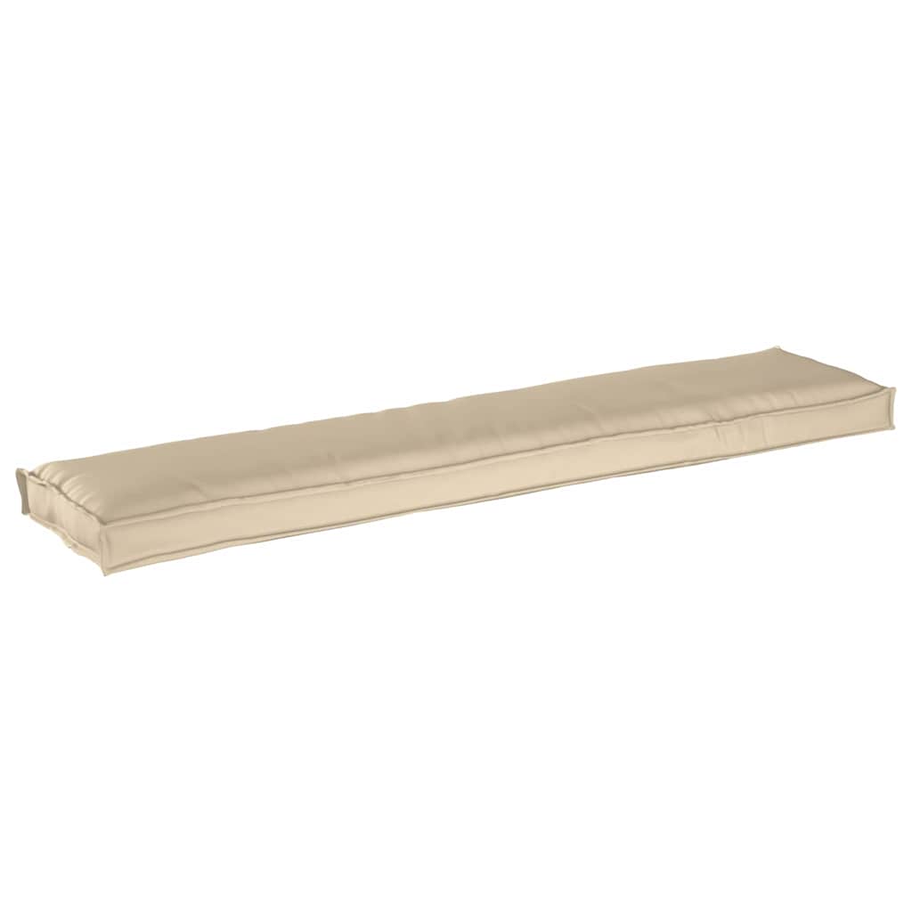 Cuscino per pallet Beige 180 x 40 x 8 cm Tessuto Oxford