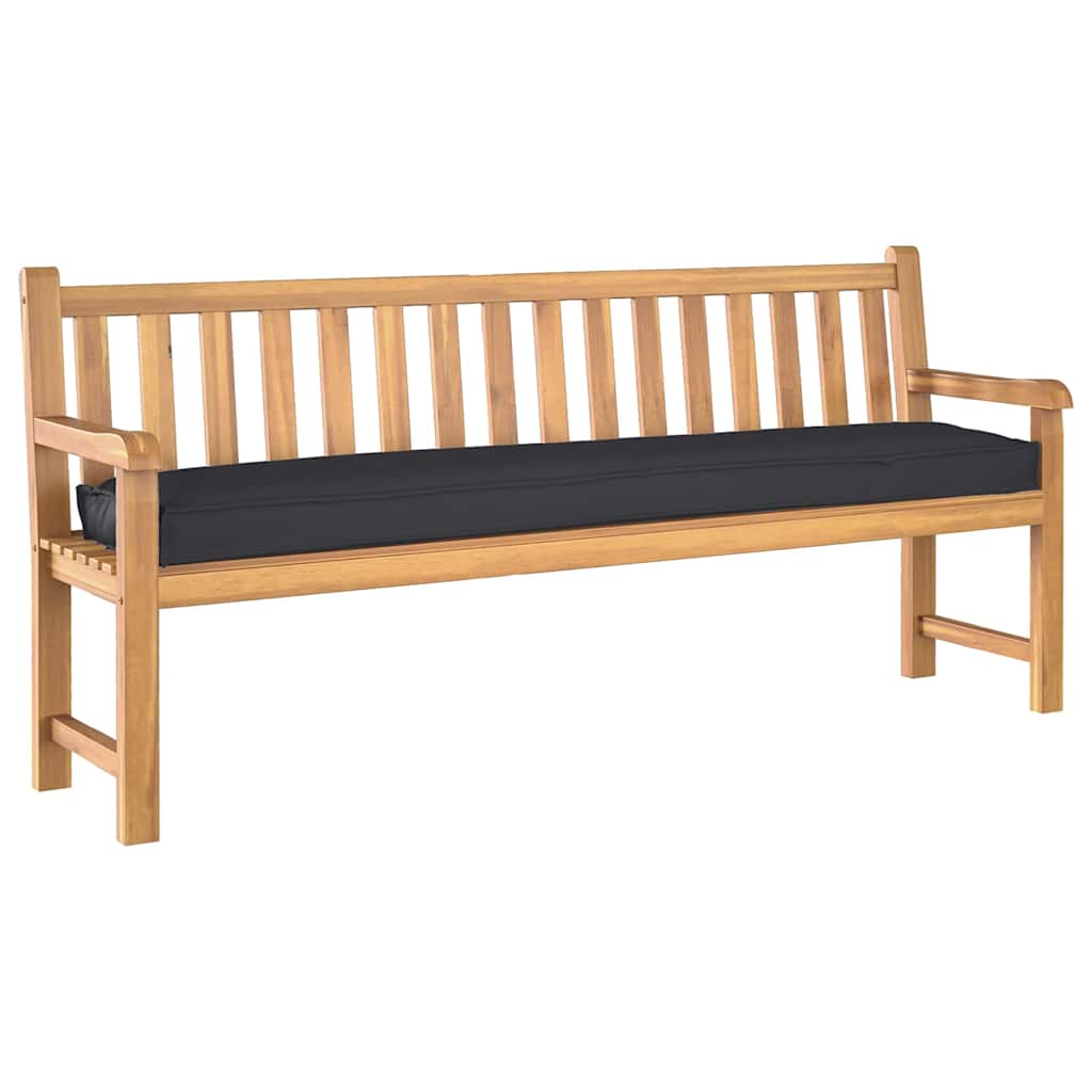 Cuscino per pallet Nero 180 x 40 x 8 cm Tessuto Oxford