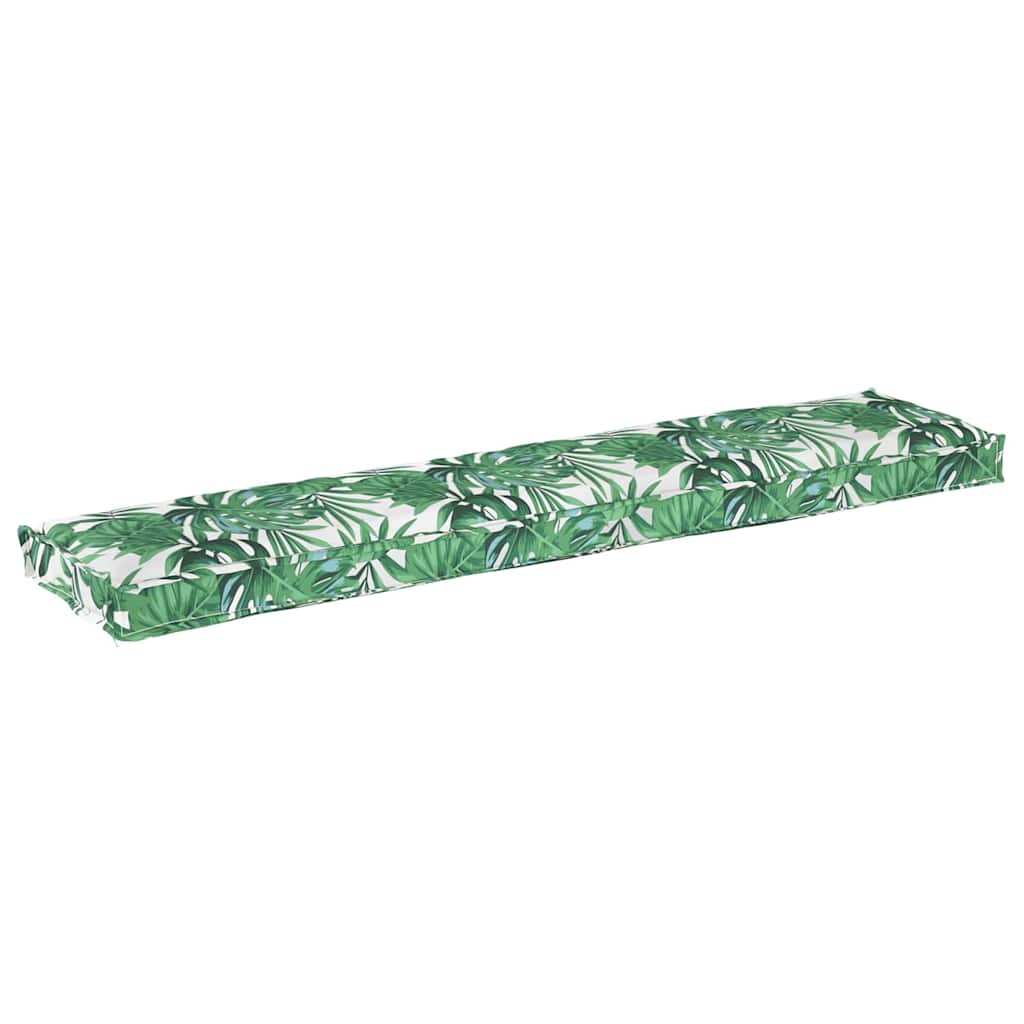 Cuscino per pallet Floreale Motivo Foglia Verde 180 x 40 x 8 cm