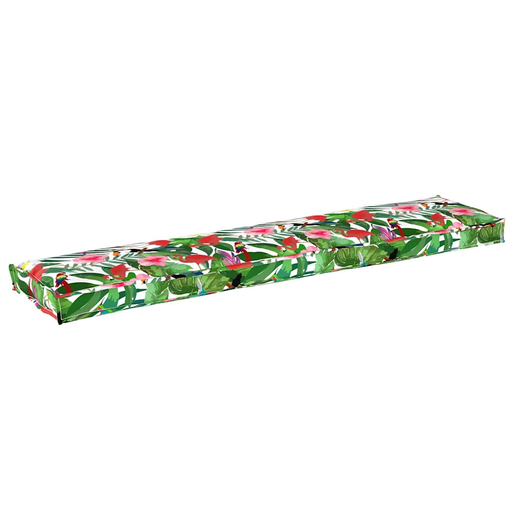 Cuscino per pallet Floreale Giungla Tropicale 180 x 40 x 8 cm