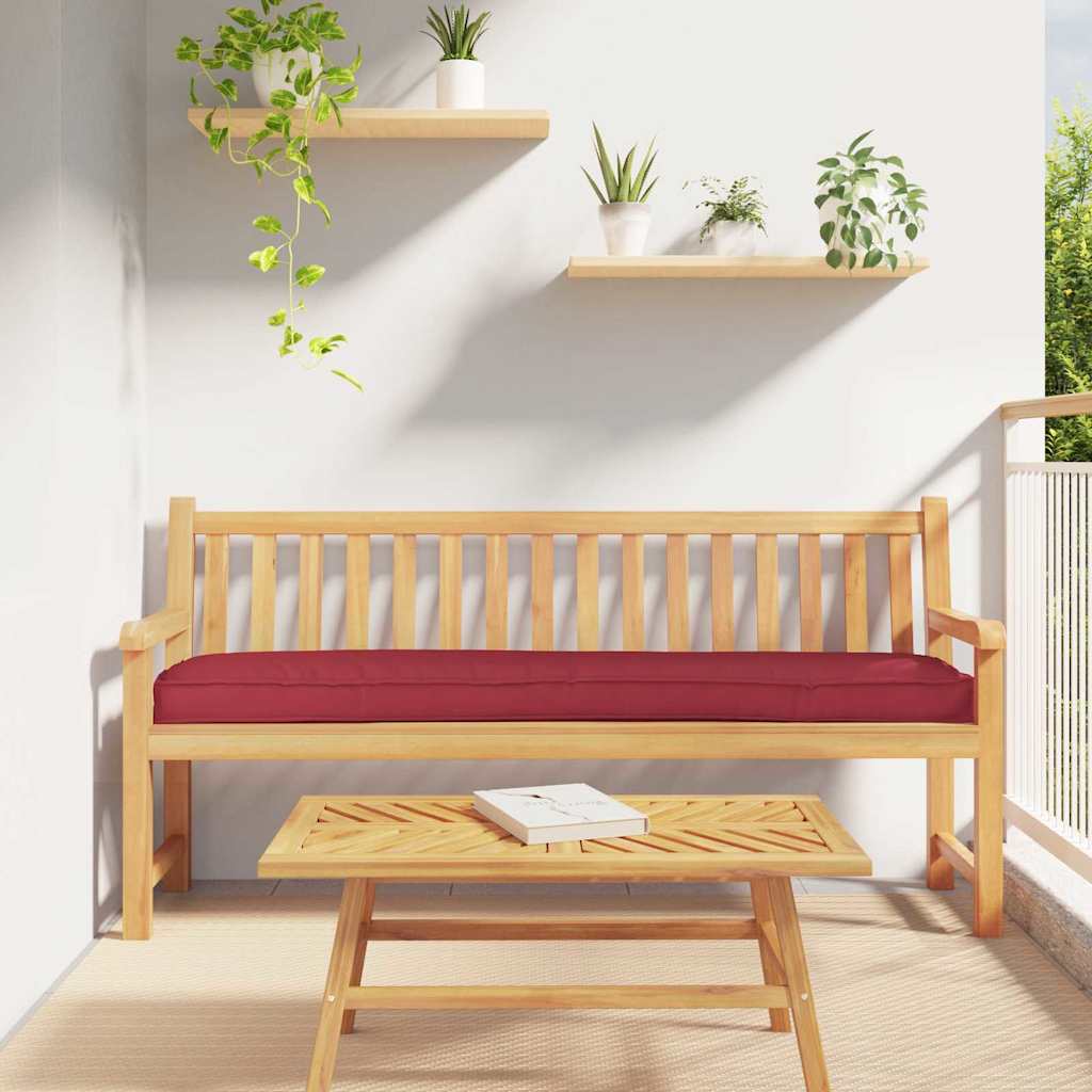 Cuscino per pallet Rosso Vino 200 x 40 x 8 cm Tessuto Oxford