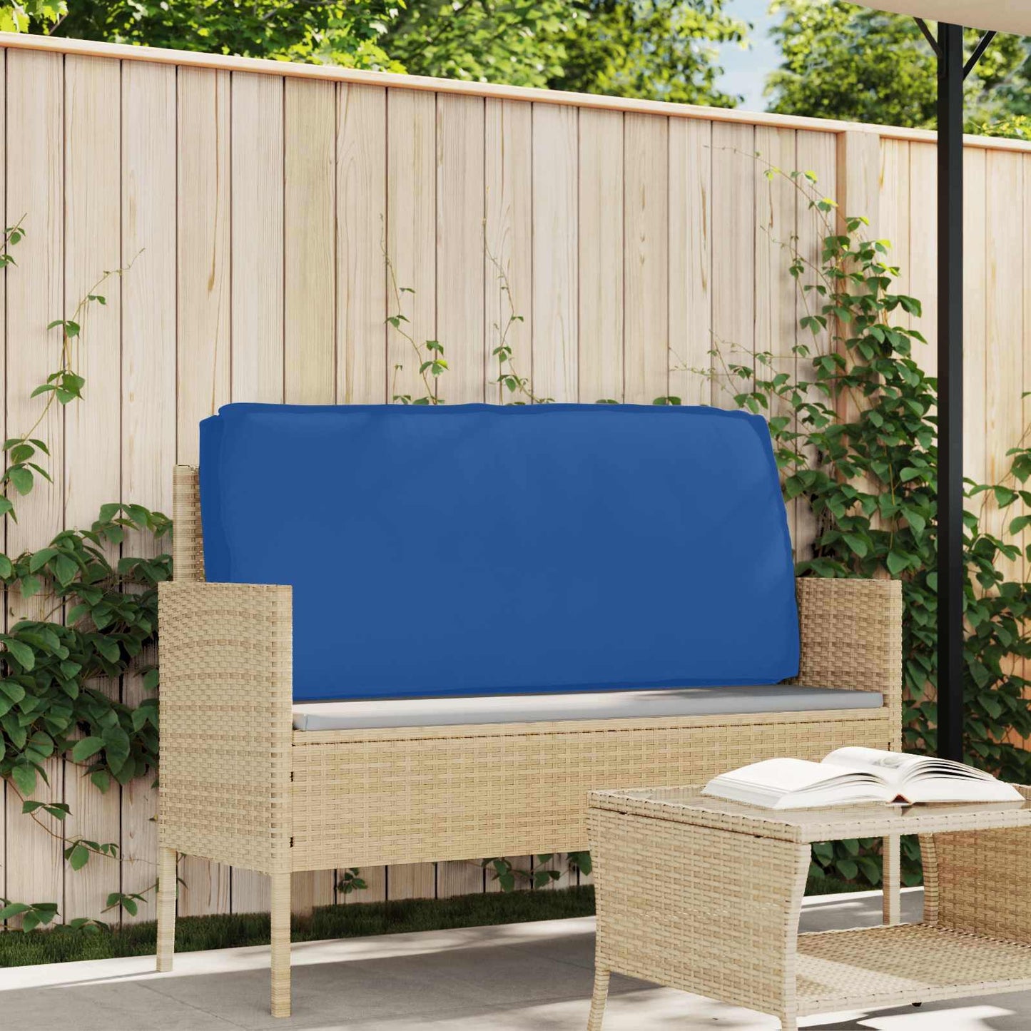Set di Cuscini per Pallet 2 pcs Blu Reale 100 x 40 x 8 cm