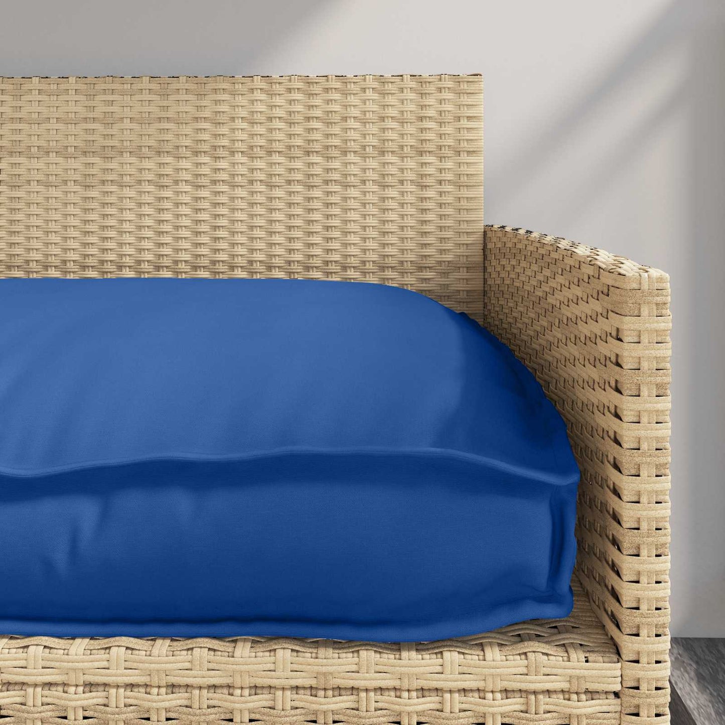 Set di Cuscini per Pallet 2 pcs Blu Reale 100 x 40 x 8 cm