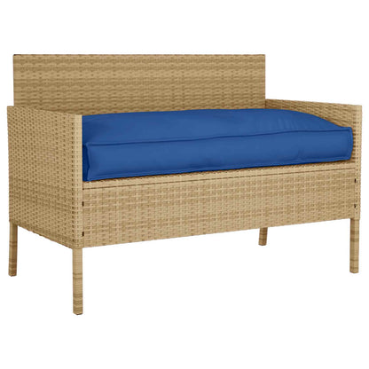Set di Cuscini per Pallet 2 pcs Blu Reale 100 x 40 x 8 cm