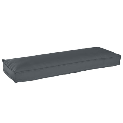 Set di Cuscini per Pallet 2 pcs Antracite 120 x 40 x 8 cm
