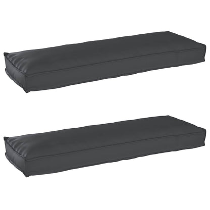 Set di Cuscini per Pallet 2 pcs Nero 120 x 40 x 8 cm