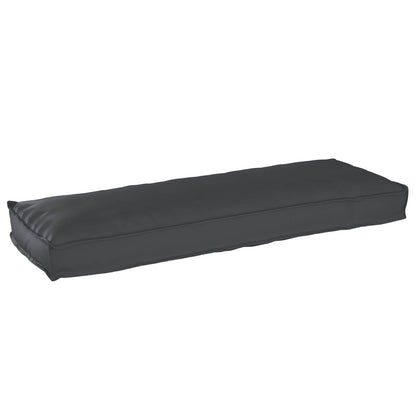 Set di Cuscini per Pallet 2 pcs Nero 120 x 40 x 8 cm
