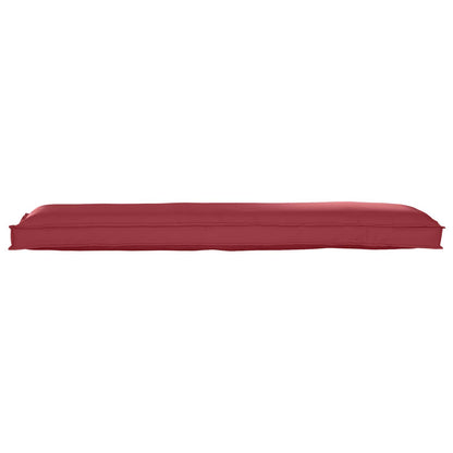 Set di Cuscini per Pallet 2 pcs Rosso Vino 150 x 40 x 8 cm
