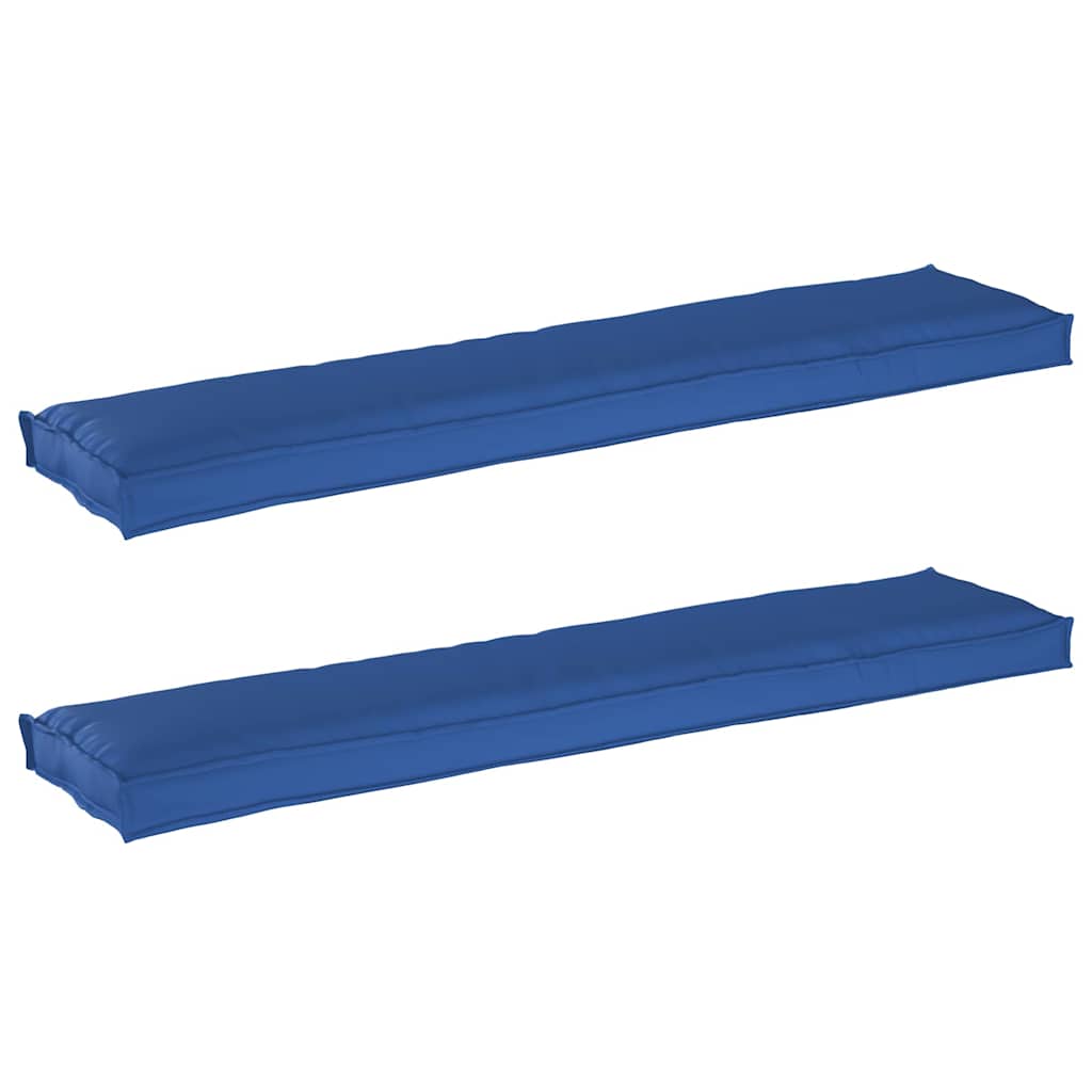 Set di Cuscini per Pallet 2 pcs Blu Reale 180 x 40 x 8 cm