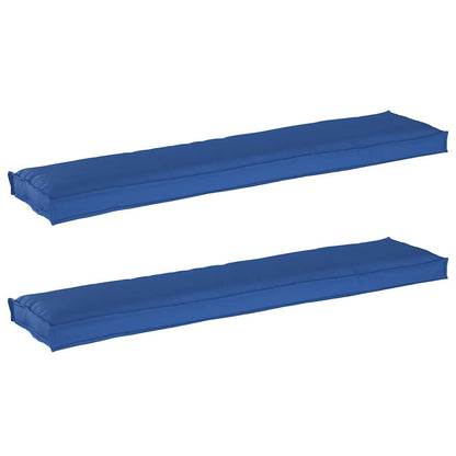 Set di Cuscini per Pallet 2 pcs Blu Reale 180 x 40 x 8 cm
