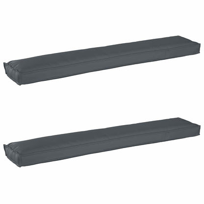 Set di Cuscini per Pallet 2 pcs Antracite 200 x 40 x 8 cm