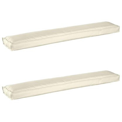 Set di Cuscini per Pallet 2 pcs Crema 200 x 40 x 8 cm