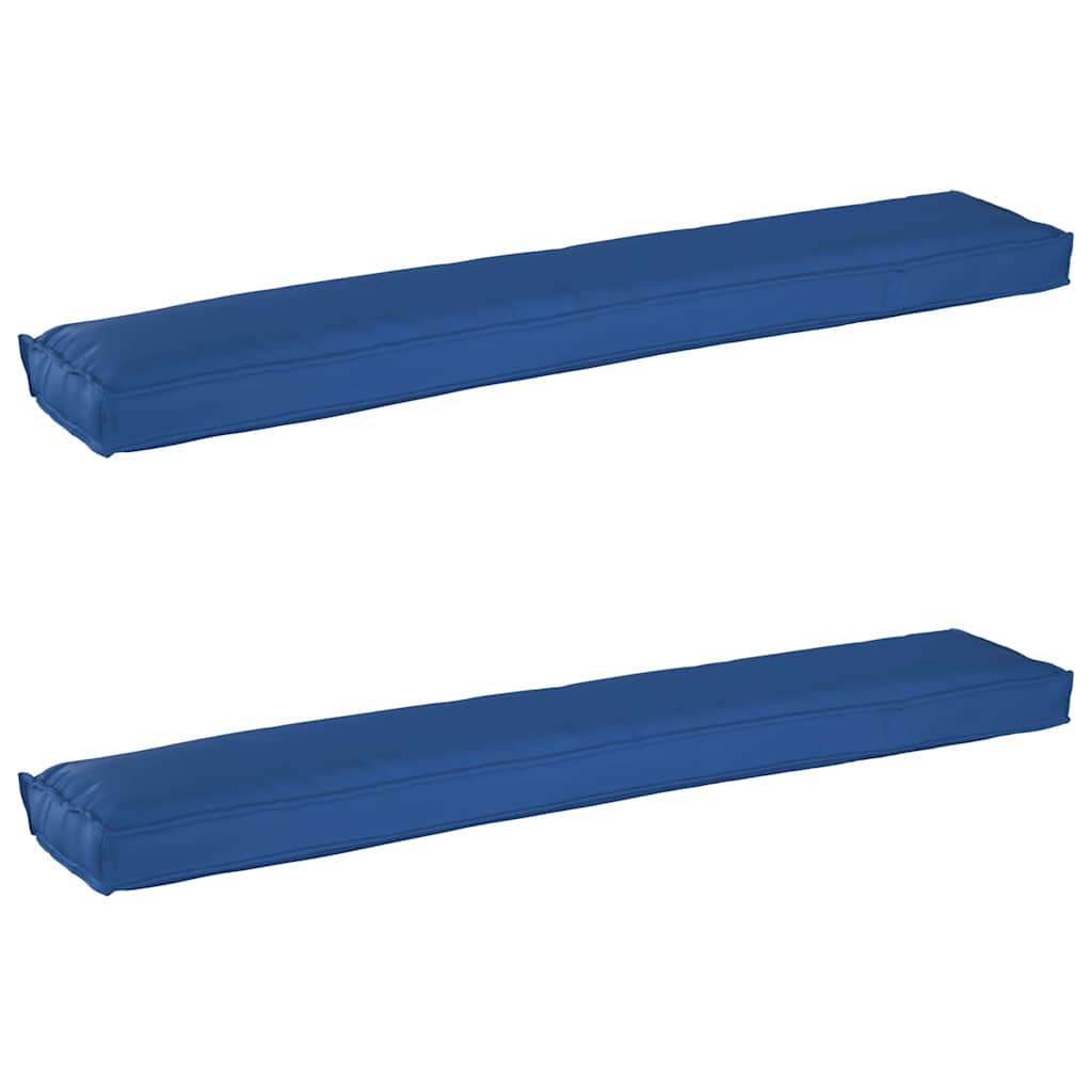 Set di Cuscini per Pallet 2 pcs Blu Reale 200 x 40 x 8 cm