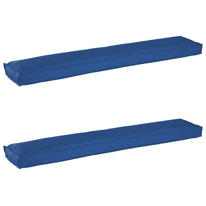 Set di Cuscini per Pallet 2 pcs Blu Reale 200 x 40 x 8 cm