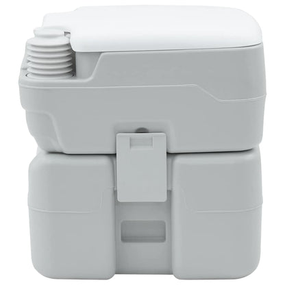 Toilette da Campeggio Grigio e Bianco 41,5 x 36,5 x 42 cm