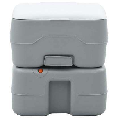 Toilette da Campeggio Grigio e Bianco 41,5 x 36,5 x 37,5 cm