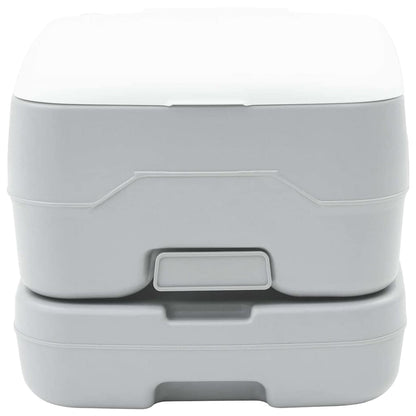 Toilette da Campeggio Grigio e Bianco 41,5 x 36,5 x 30 cm
