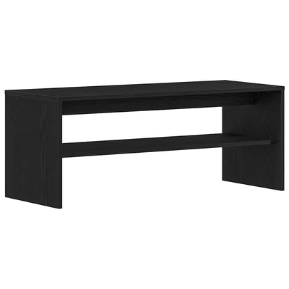 Mobile Porta TV Rovere Nero 100x40x40 cm in Legno Multistrato
