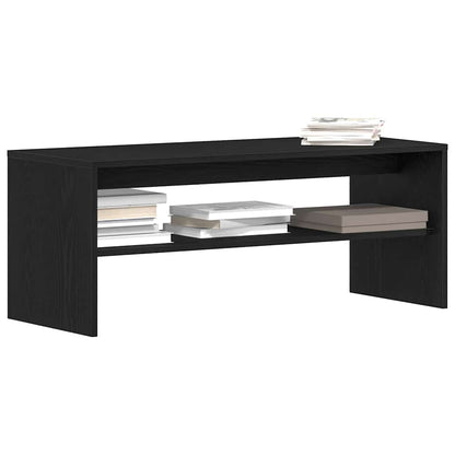 Mobile Porta TV Rovere Nero 100x40x40 cm in Legno Multistrato