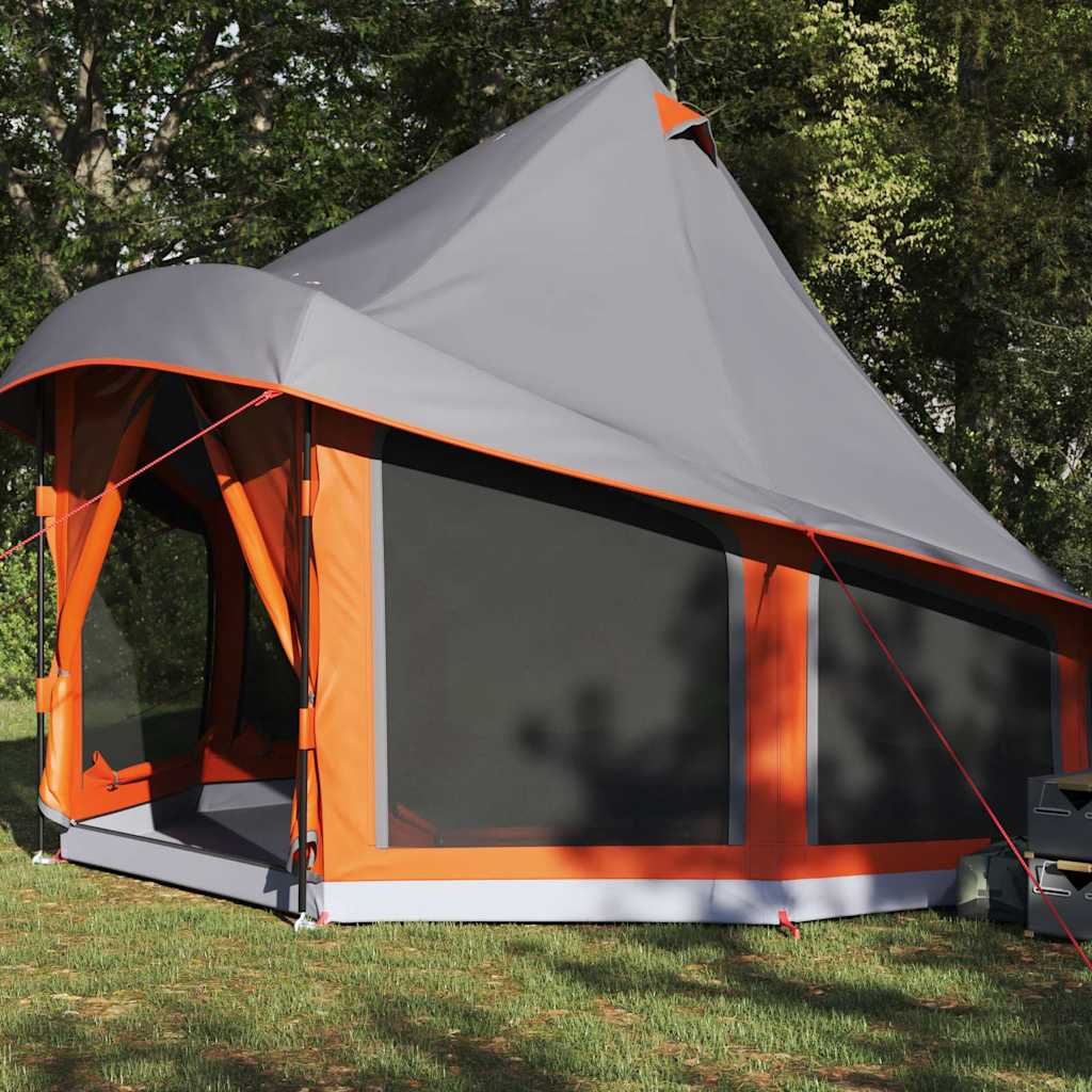 Tenda Tipi Grigio e arancione 404 x 370 x 270 cm taffetÃ 